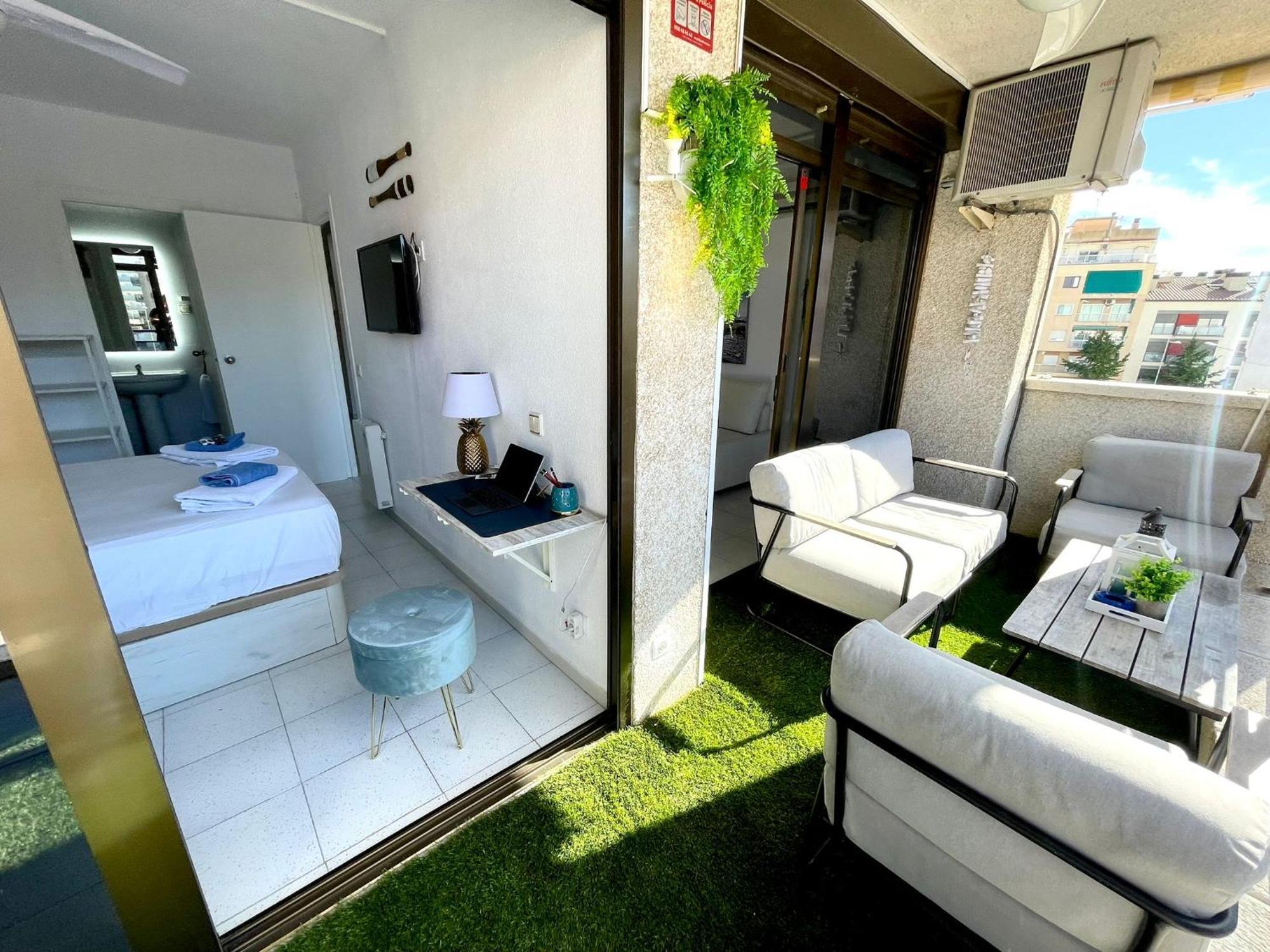 Apartemento Piscina Centro Calella 3 Min Playa Esterno foto