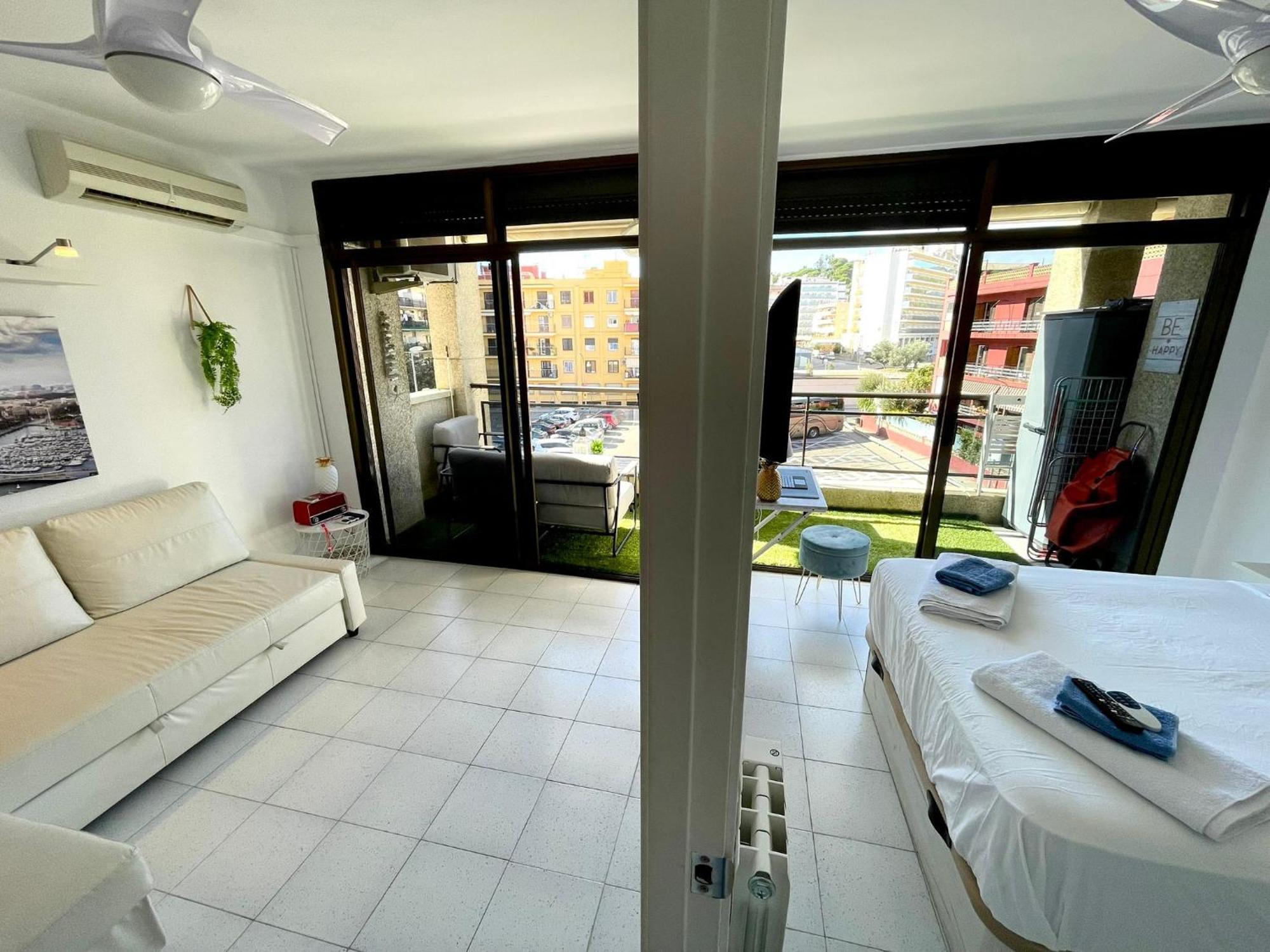 Apartemento Piscina Centro Calella 3 Min Playa Esterno foto