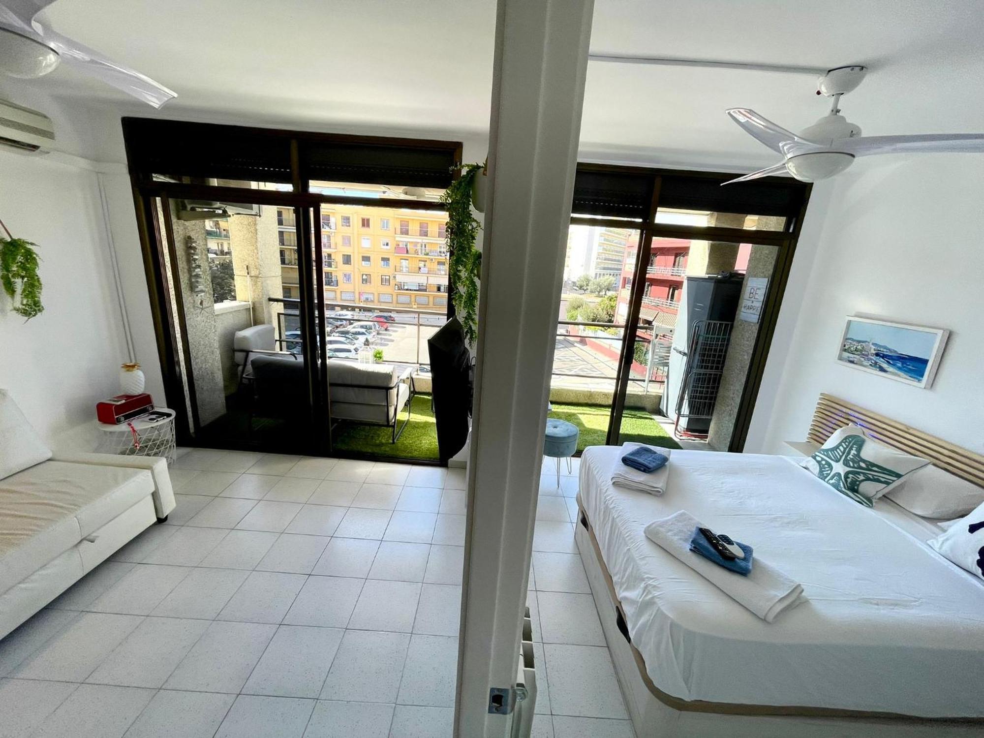 Apartemento Piscina Centro Calella 3 Min Playa Esterno foto